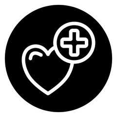 blood donor glyph icon