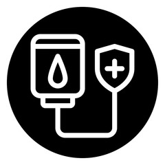 blood donation glyph icon