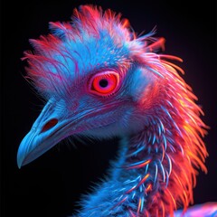 Fototapeta premium Neon animals