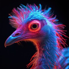 Fototapeta premium Neon animals