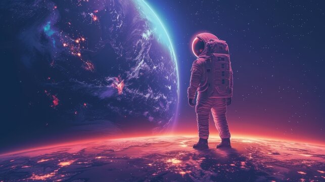 Space Odyssey: Isometric Astronaut Exploration