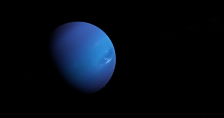 Planet Neptune in outer space.