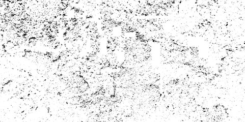 Dust overlay distress grungy effect paint. Black and white grunge seamless texture. Dust and scratches grain texture on white and black background.
