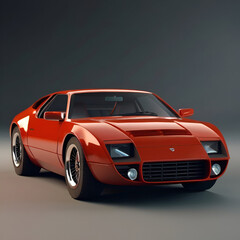 Naklejka premium View of 3d car
