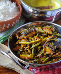 Kajoli Fish Chachchari with Seasonal Vegetables prepared in Bengali traditional style