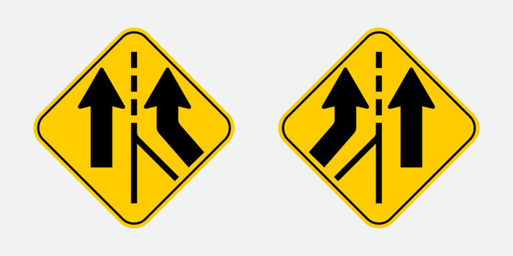 vector added lane signs