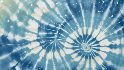 Fototapeta premium abstract colorful blue white art design batik spiral swirl shibori technology tie dye pattern template fabric textile