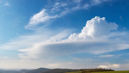 white cloud with blue sky background