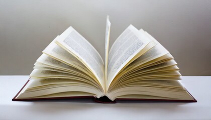 new open book on an white background
