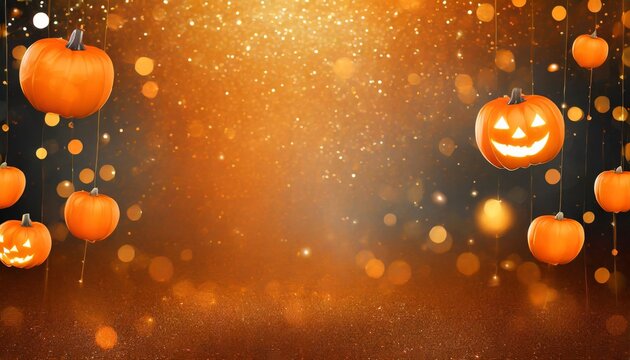 orange october halloween magic or thanksgiving glitter birthday background