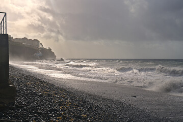 Madeira, Portugal- January 2024: Playa Formosa, Funchal