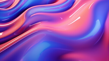  Fluid shapes abstract background colorful hologram
