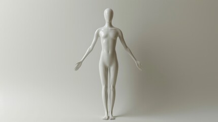 Minimalist Human Form: 3D Perspectives