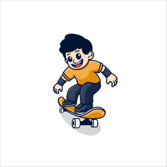 Boy Playing Skateboard 9