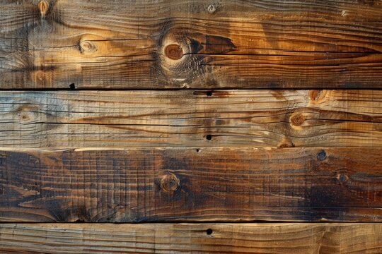 Rustic Brown Wood Texture: Vintage Background with Weathered Wooden Planks