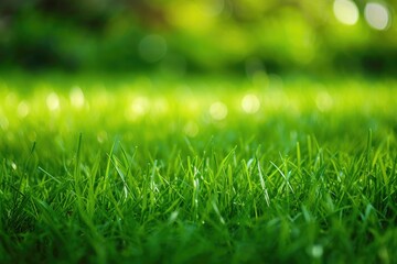 Greenery Paradise: Lush Grass Field Texture Background for Nature and Sports