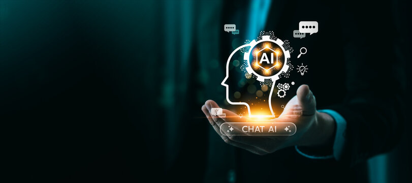 Chat Bot Chat, AI tech enhances businesses by processing data, improving decision-making, developing innovative products, automating processes, and boosting competitiveness. future technology