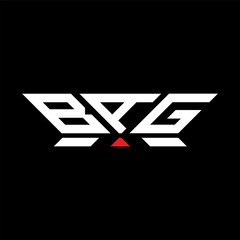 BAG letter logo vector design, BAG simple and modern logo. BAG luxurious alphabet design  