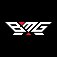 BMG letter logo vector design, BMG simple and modern logo. BMG luxurious alphabet design  