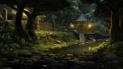 forest quiet background