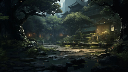 forest quiet background