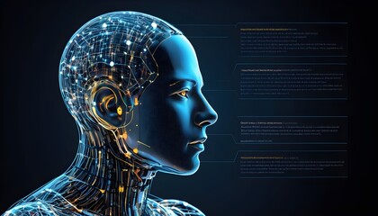 image of professional, Artificial intelligence looking data, data science and graph