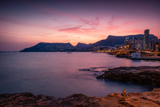 Gorgeous Sunset over Calpe, Costa Blanca, Spain