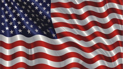 Obraz premium Fly the Flag Celebrate Diversity and Unity with the American Flag Generative AI