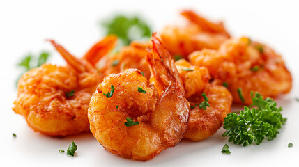 Close-Up of a Plate of Shrimp