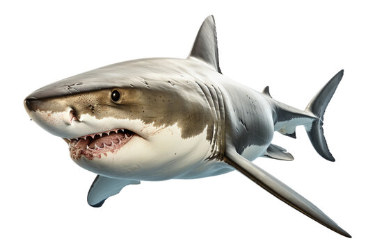 shark portrait illustration, generative ai