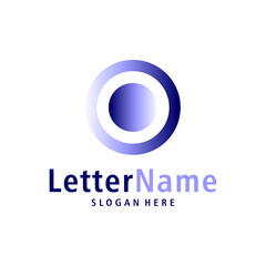 Modern letter O logo design vector. Creative O logo concepts template