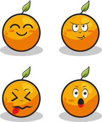 characters and elements for poster of sticker design