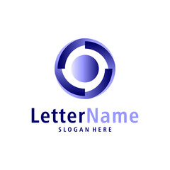 Obraz premium Modern letter O logo design vector. Creative O logo concepts template