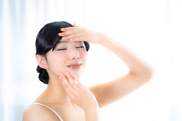 Naklejka premium 美しい日本人女性