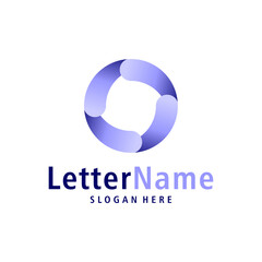 Modern letter O logo design vector. Creative O logo concepts template