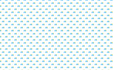 Ready to use pattern blue clouds background or texture. Contains blue themed clouds in white backdrop. Suitable for textite manufacturing.
