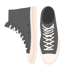 sneakers in flat style, on white background vector