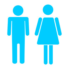 sign icon male and female toilet