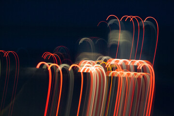 background of red and green light in motion