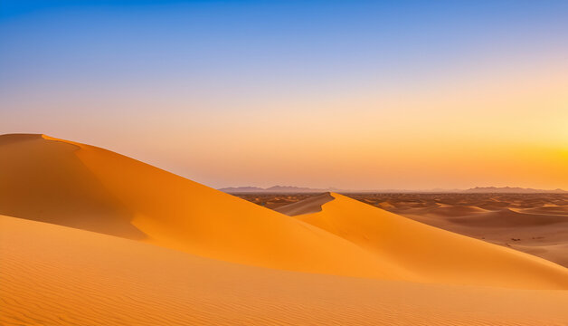 sunset in the desert © Nuan