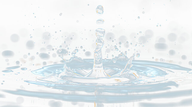 Water splash effect motion vecter design mockup 4