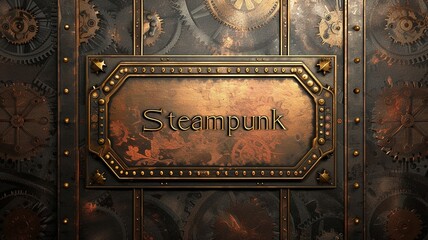 Classic steampunk background.