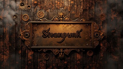 Classic steampunk background.