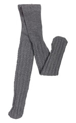 gray tights for girls isolated on white background