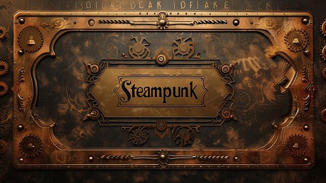 Classic steampunk background.