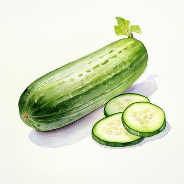 watercolor ground cucumber