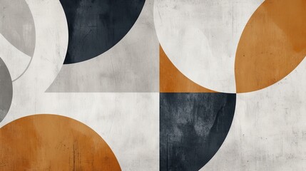 neutral shapes minimalism illustration.