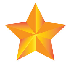 Gold Star Vector Design