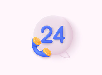 Call center, online customer support. Contact Us Customer Service For Personal Assistant Service, Person Advisor and Social Media Network. 3D Web Vector Illustrations.