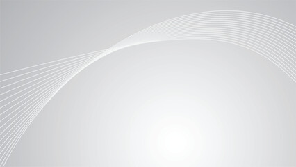 White and gray abstract background wallpaper for presentation with gradient and line vector image